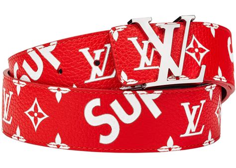 louis vuitton x supreme belt replica|louis vuitton supreme red belt.